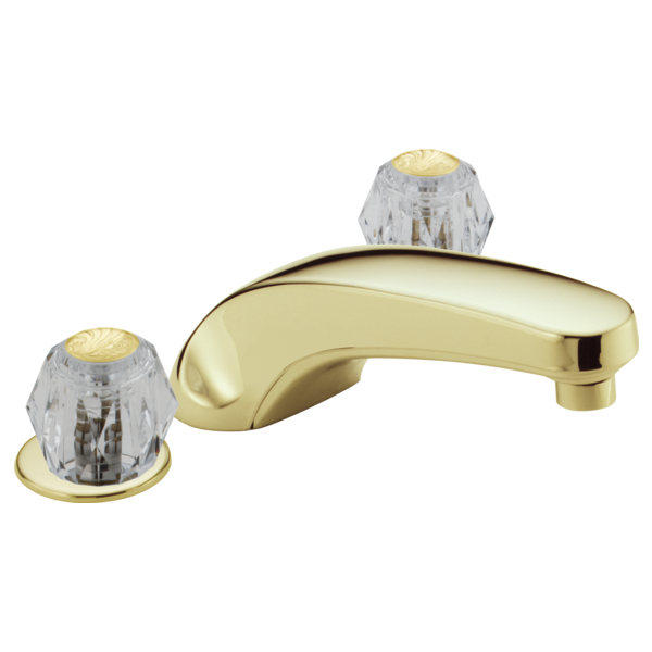Delta H61PB Clear Knob Handle Set, polished brass - view 3