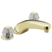 Delta H61PB Clear Knob Handle Set, polished brass - view 3