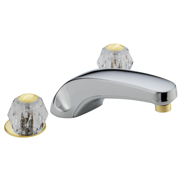 Delta H61PB Clear Knob Handle Set, polished brass - view 5