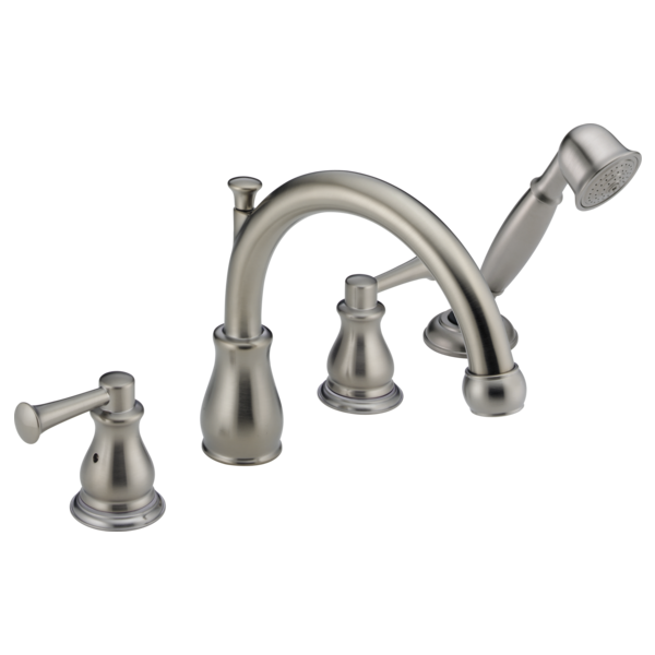 Delta Orleans H669RB Metal Lever Handle Set - Roman Tub, stainless steel - view 2