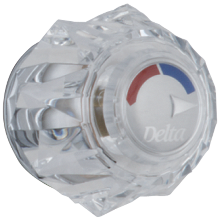 Delta H71PB Clear Knob Handle Kit, chrome