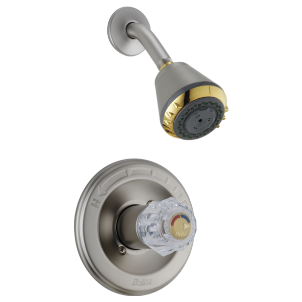 Delta H71PB Clear Knob Handle Kit, polished brass - view 2