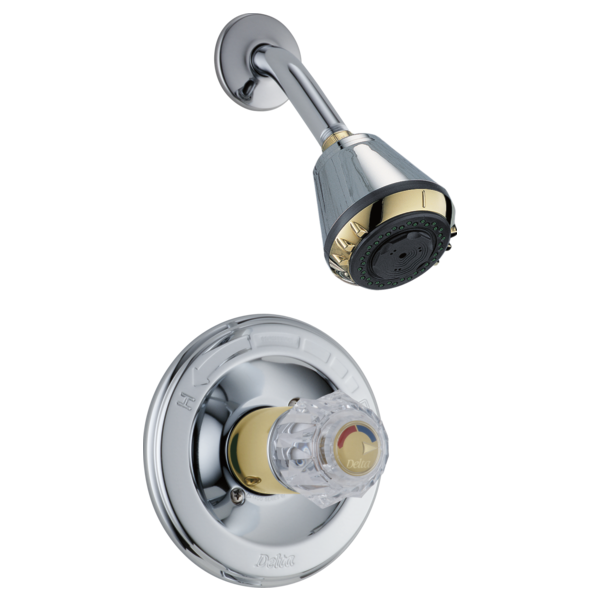 Delta H71PB Clear Knob Handle Kit, polished brass - view 3