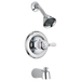 Delta Leland H777SS Porcelain Handle Kit - Tub & Shower, chrome - view 2