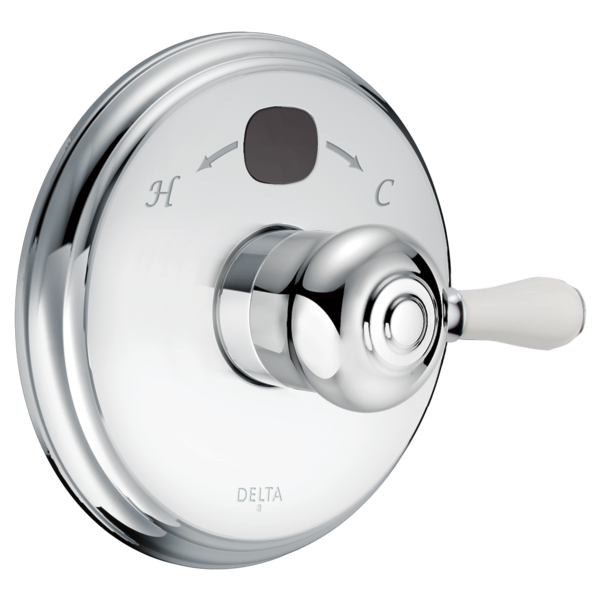 Delta Leland H777SS Porcelain Handle Kit - Tub & Shower, chrome - view 5