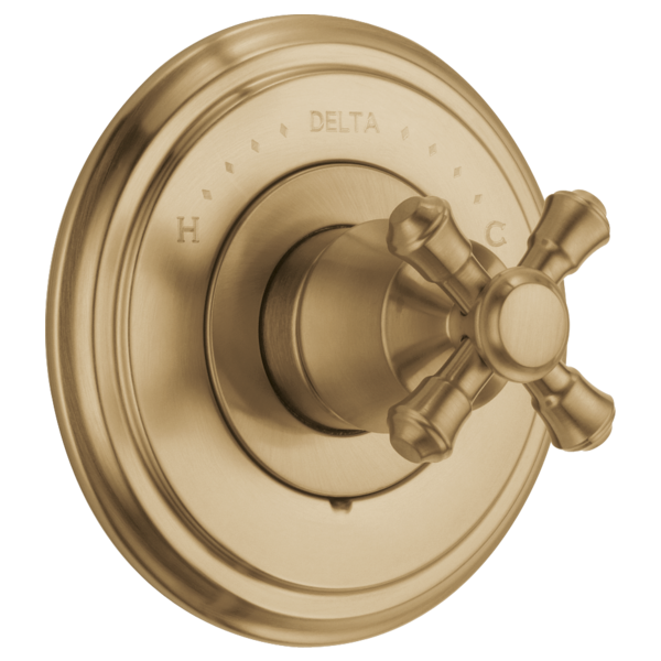 Delta Cassidy H795SS Metal Cross Handle Kit - 14 Series, champagne bronze - view 2