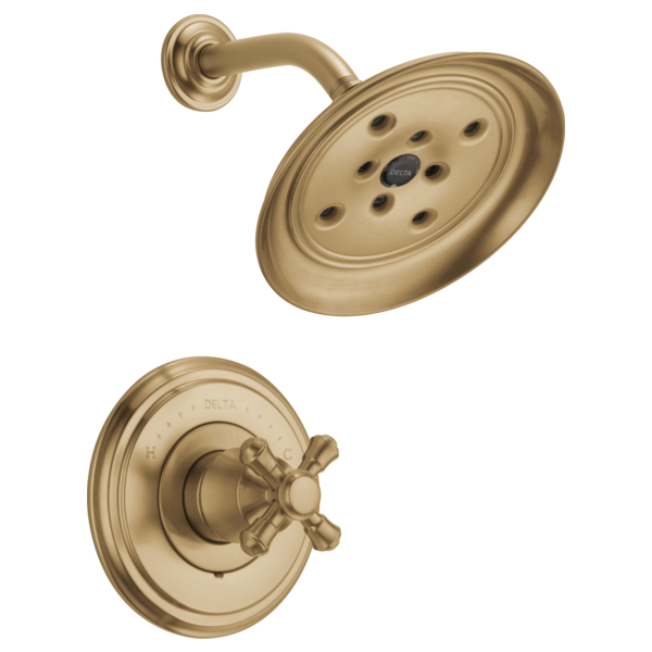 Delta Cassidy H795SS Metal Cross Handle Kit - 14 Series, champagne bronze - view 4