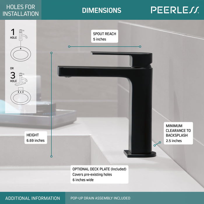 Peerless Xander P1519LF Single-Handle Lavatory Faucet