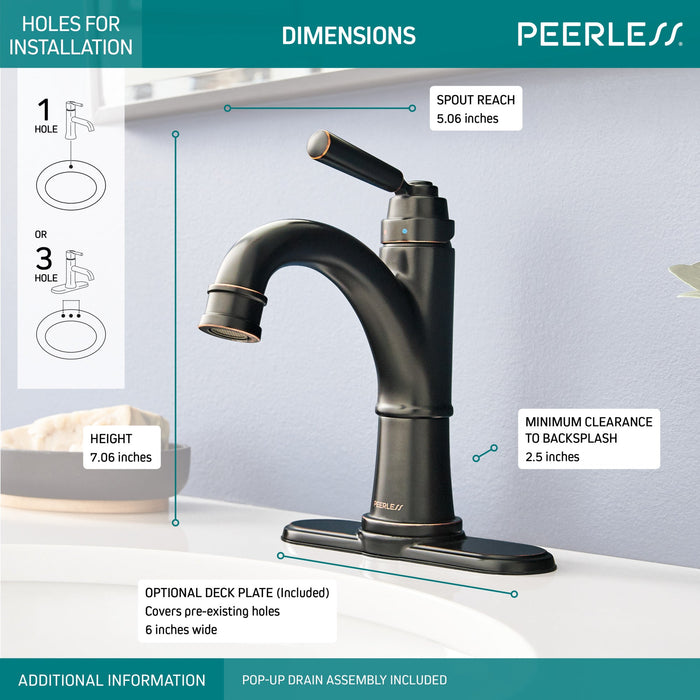 Delta Peerless Westchester:P1523LF Single-Handle Bathroom Faucet