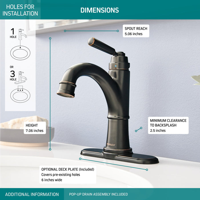Delta Peerless Westchester:P1523LF Single-Handle Bathroom Faucet
