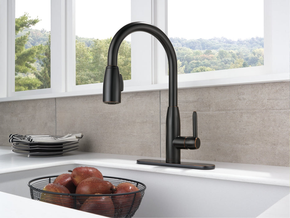 Peerless Core P188103LF Single Handle Kitchen Pull-Down, oil bronze - view 2