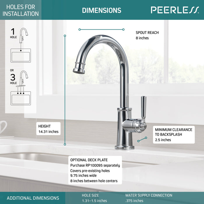 Peerless Westchester P1923LF Single-Handle Kitchen Faucet