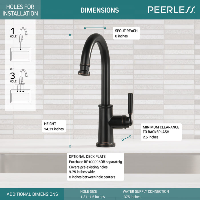 Peerless Westchester P1923LF Single-Handle Kitchen Faucet