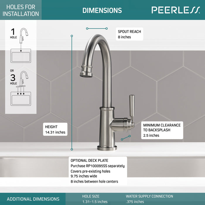 Peerless Westchester P1923LF Single-Handle Kitchen Faucet