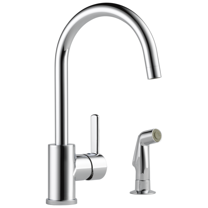 Peerless Precept P199152LF Single Handle Kitchen Faucet with Spray, chrome