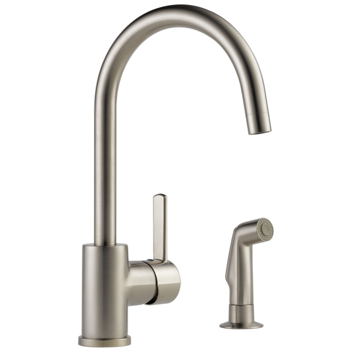 Peerless Precept P199152LF Single Handle Kitchen Faucet with Spray, stainless steel