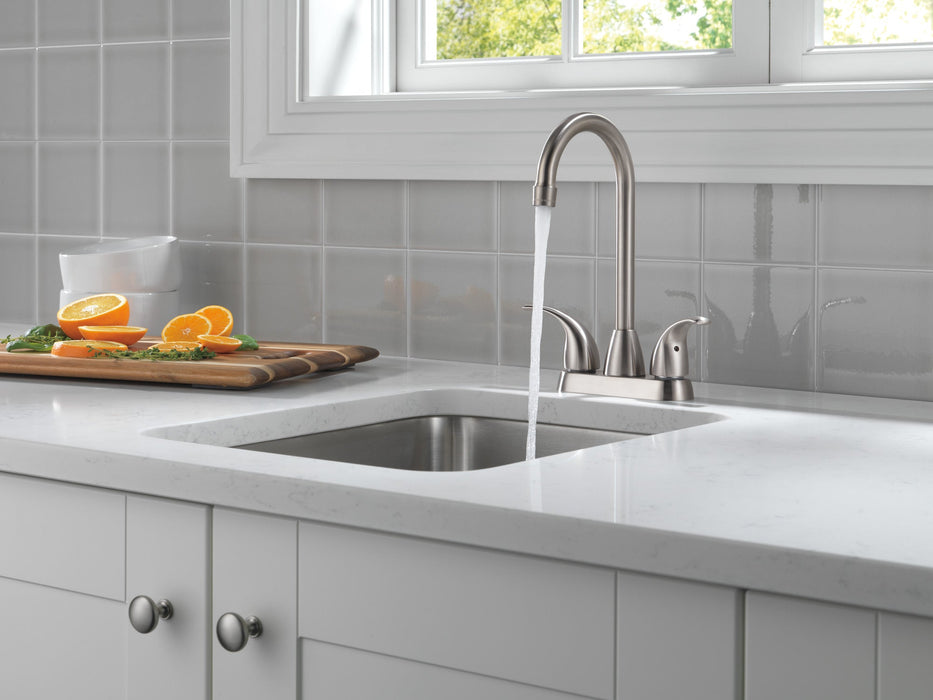 Peerless Core P288LF Two Handle Bar-Prep Faucet, stainless steel - view 4
