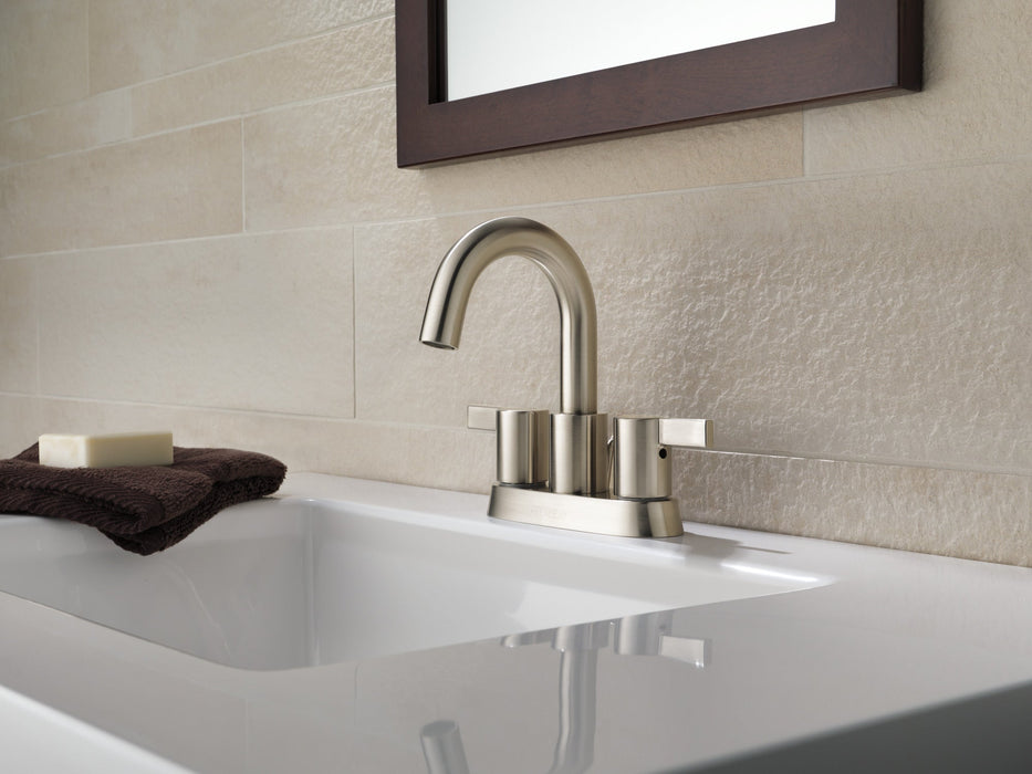 Delta Peerless Precept:P299102LF Two Handle Centerset Bathroom, brushed nickel - view 2
