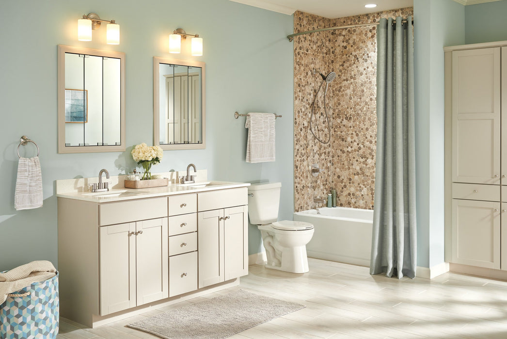 Delta Peerless Precept:P299102LF Two Handle Centerset Bathroom, brushed nickel - view 4