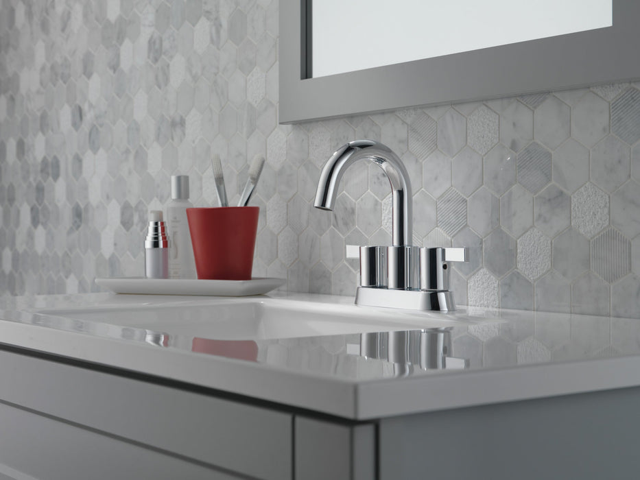 Delta Peerless Precept:P299102LF Two Handle Centerset Bathroom, chrome - view 2