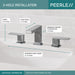 Peerless Xander P3519LF Two Handle Widespread Bathroom, chrome - view 4