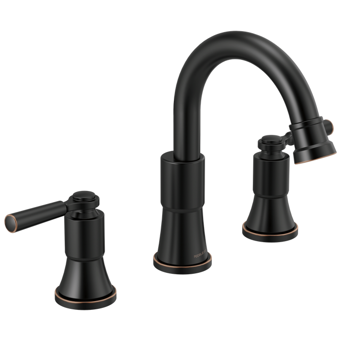 Peerless Westchester P3523LF Two-Handle Widespread Bathroom Faucet, oil bronze
