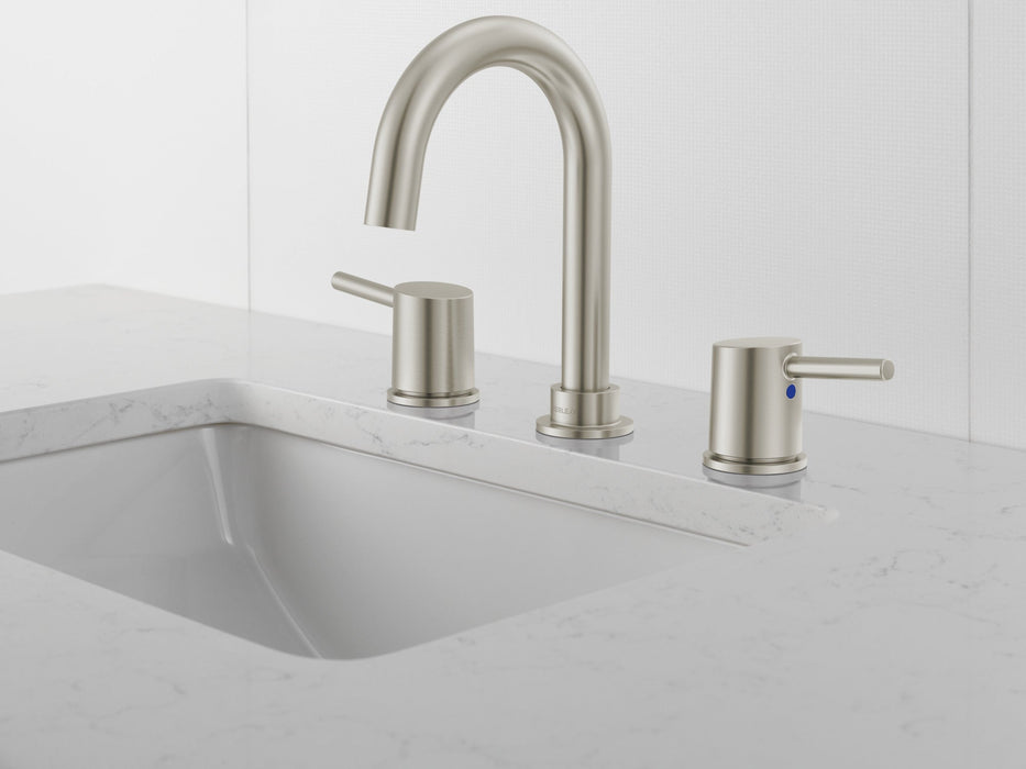 Peerless Precept P3547LF Two Handle Widespread Bath Faucet, brushed nickel - view 2