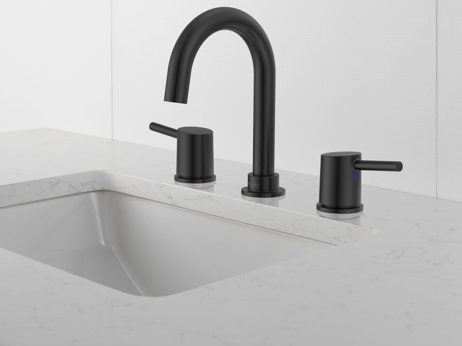 Peerless Precept P3547LF Two Handle Widespread Bath Faucet, matte black - view 2