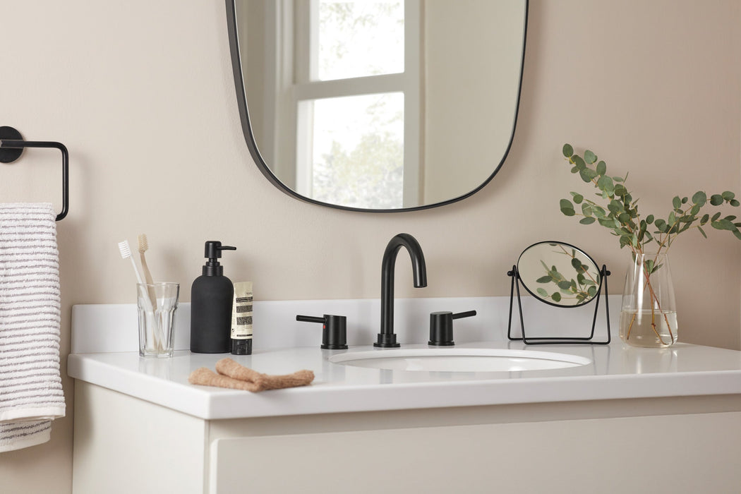 Peerless Precept P3547LF Two Handle Widespread Bath Faucet, matte black - view 4