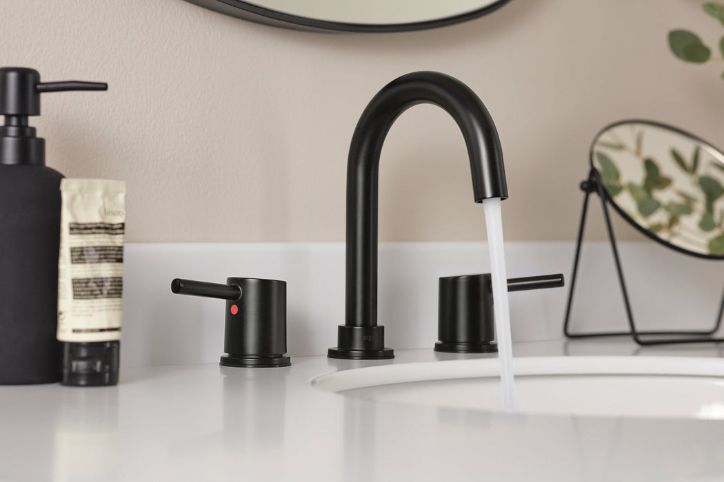 Peerless Precept P3547LF Two Handle Widespread Bath Faucet, matte black - view 5