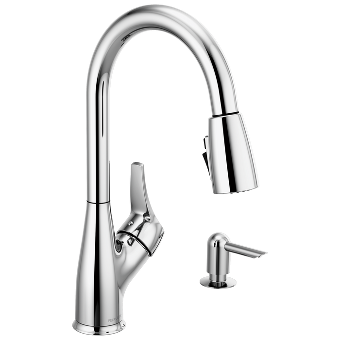 Peerless Apex P7901LF Single Handle Pull-Down Kitchen Faucet, chrome
