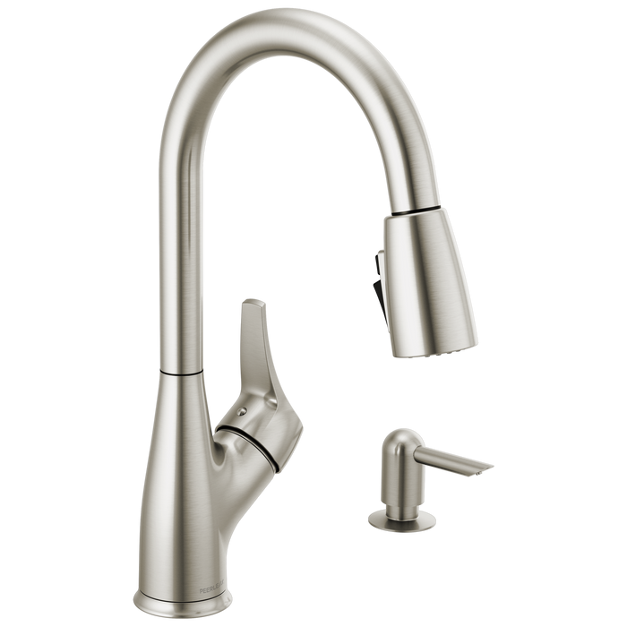 Peerless Apex P7901LF Single Handle Pull-Down Kitchen Faucet, stainless steel