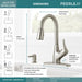 Peerless Apex P7901LF Single Handle Pull-Down Kitchen Faucet, stainless steel - view 2
