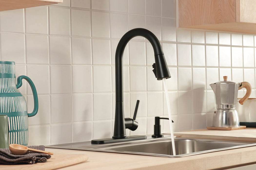 Peerless Precept P7947LF Single-Handle Pull-Down Kitchen Faucet, matte black - view 5