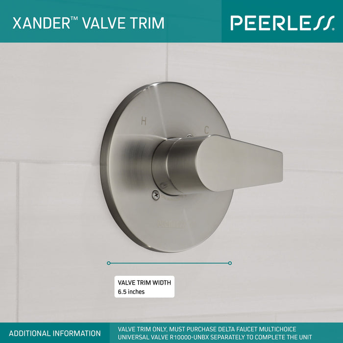 Peerless Xander PTT14019 Valve Only MultiChoice, brushed nickel - view 3