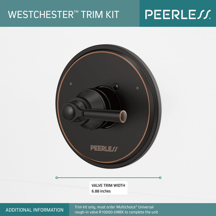 Delta Peerless Westchester:PTT14023 Valve Only Trim 1L 14S, oil bronze - view 2