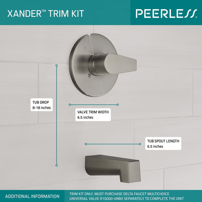 Peerless Xander PTT14119 Tub Only Trim Kit