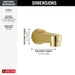 Delta RP17453SS Tub Spout - Pull-Down Diverter, polished brass - view 2