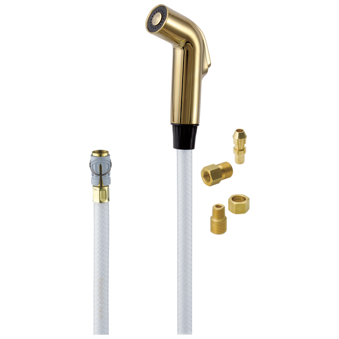 Delta RP28900WH Side Spray & Hose Assembly, polished brass