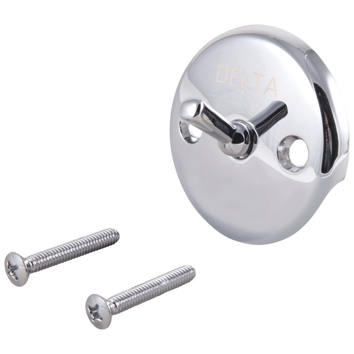 Delta RP31555RB Overflow Plate & Screws - Trip Lever, chrome