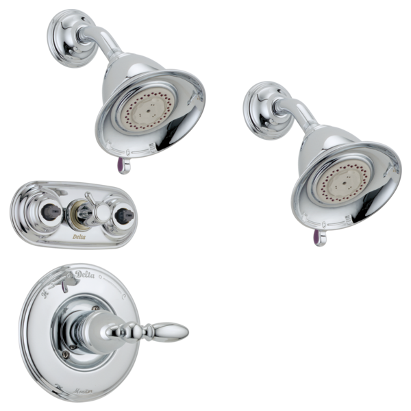 Delta Universal Showering Components RP34355SS Premium 3-Setting Shower Head, champagne bronze - view 2
