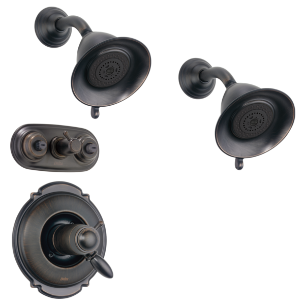 Delta Universal Showering Components RP34355SS Premium 3-Setting Shower Head, venetian bronze - view 3