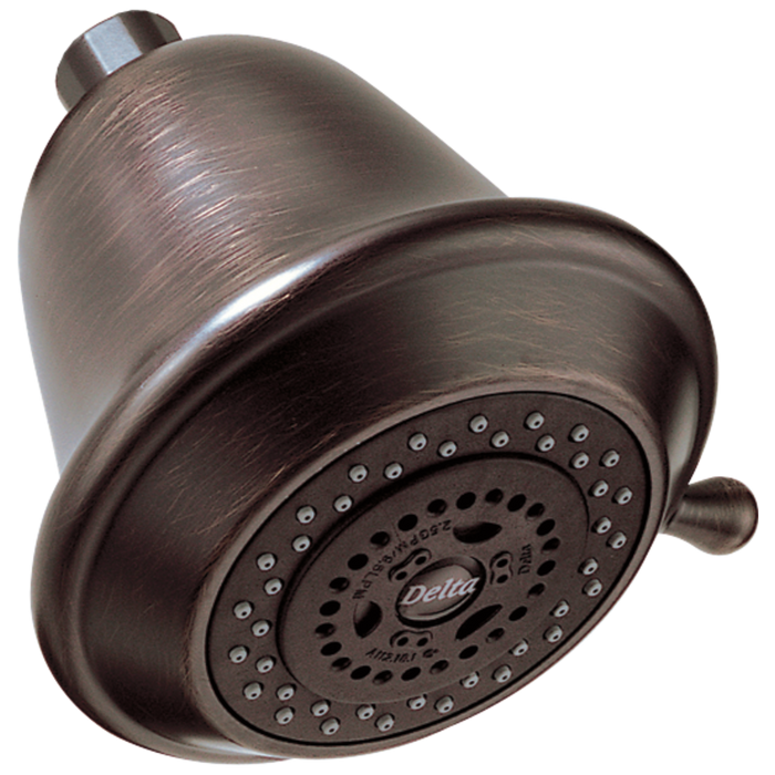 Delta Universal Showering Components RP43381SS Premium 3-Setting Shower Head, venetian bronze