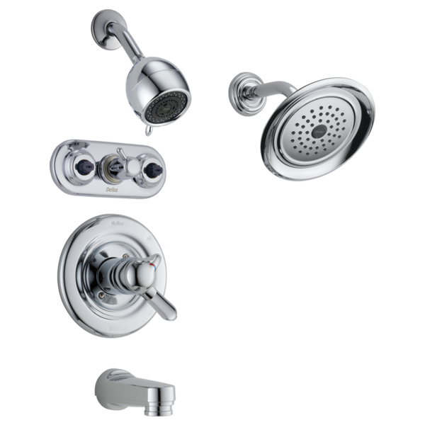 Delta Universal Showering Components RP48686SS Single-Setting Raincan Shower Head, champagne bronze - view 2
