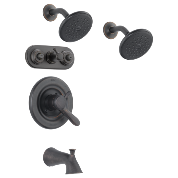 Delta Universal Showering Components RP51305SS Single-Setting Raincan Shower Head, venetian bronze - view 4