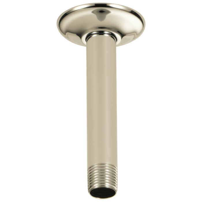 Delta Universal Showering Components RP61058PN Shower Arm & Flange - Ceiling Mount, polished nickel