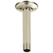 Delta Universal Showering Components RP61058PN Shower Arm & Flange - Ceiling Mount, polished nickel