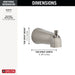 Delta RP61357OB Tub Spout - Pull-Up Diverter, brushed nickel - view 2