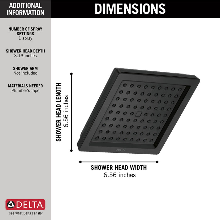Delta Universal Showering Components RP62283PN Single-Setting Raincan Shower Head