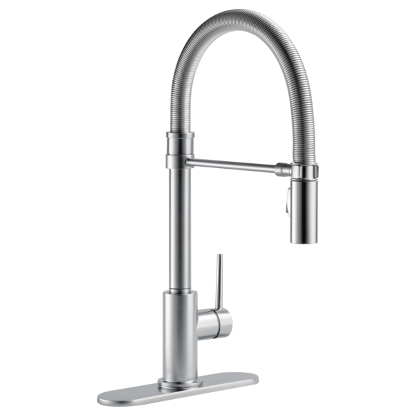 Delta Trinsic RP64070PN Escutcheon & Gasket - 8", arctic stainless - view 2
